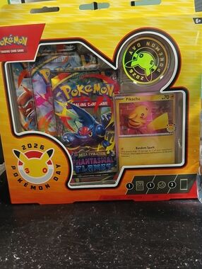 Pokemon Trading Card Game 2026 Pokemon Day Box Yellow Red Blue Pikachu